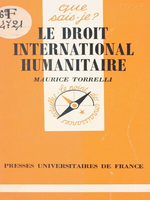 cover image of Le droit international humanitaire